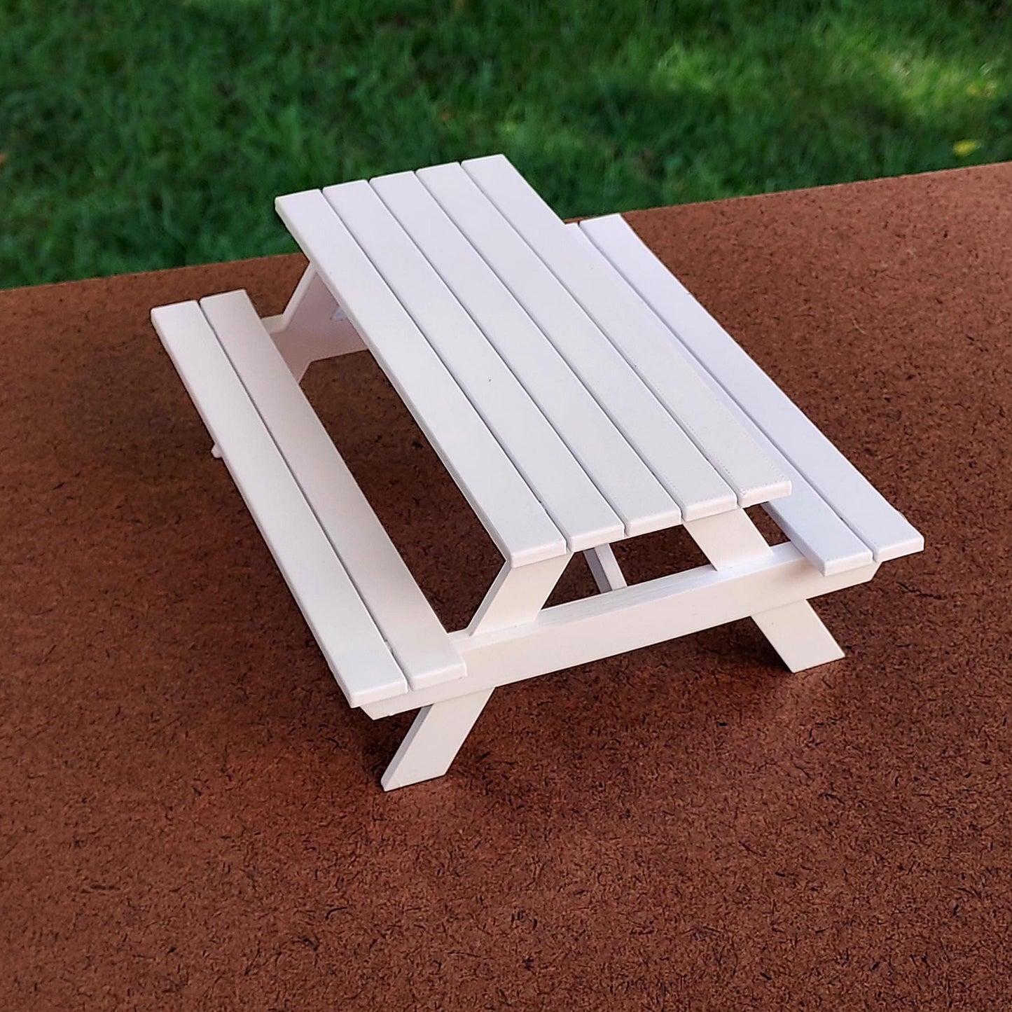 Picnic Table for dollhouse or table centerpiece,  1:12 scale -  2.5" tall