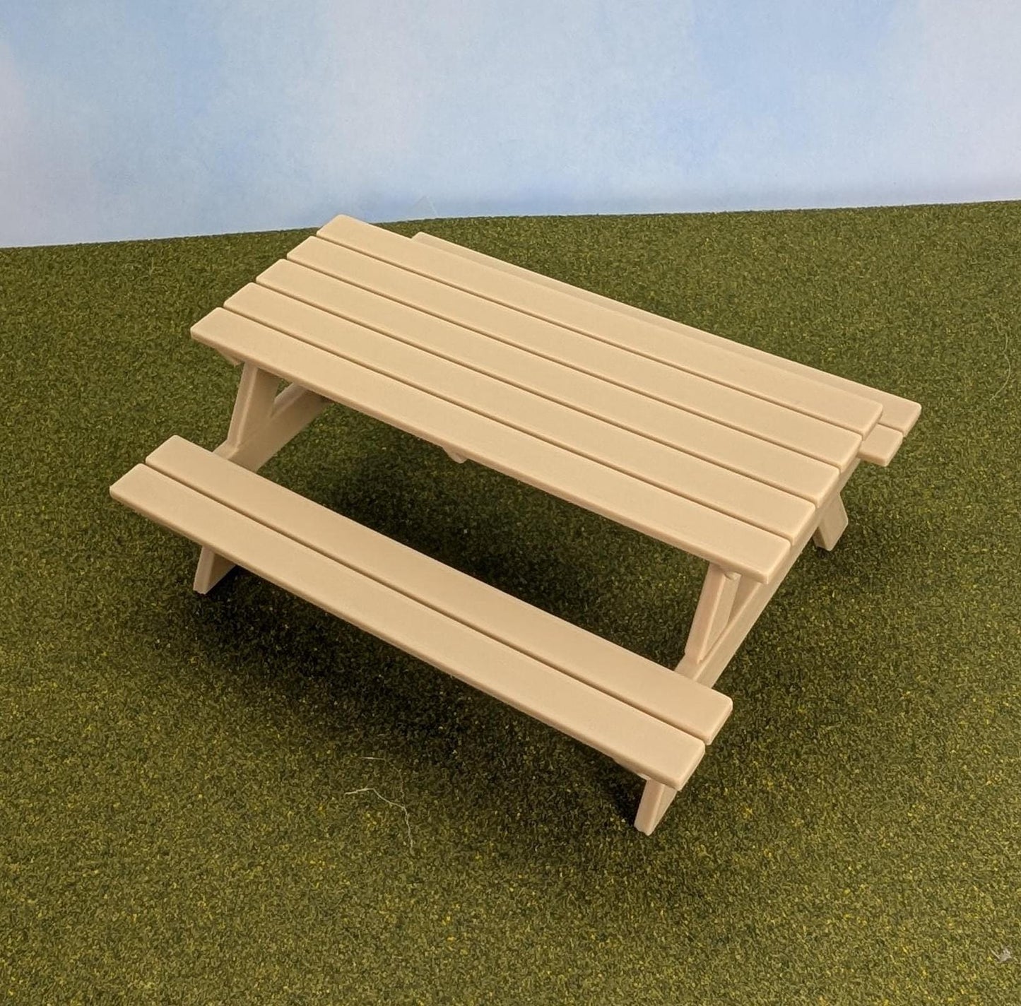 Picnic Table for dollhouse or table centerpiece,  1:12 scale -  2.5" tall