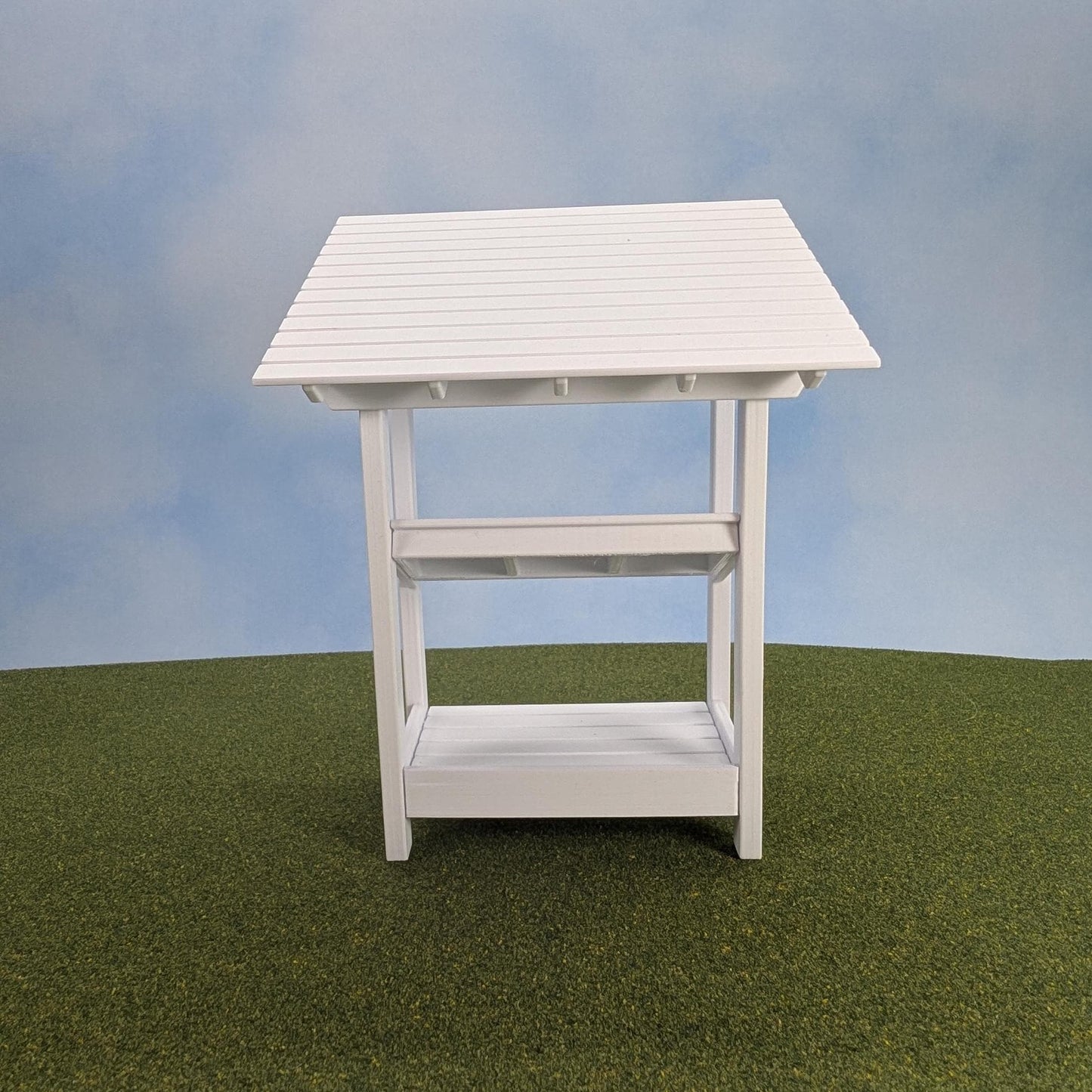 Farmers Market Stand with Crates   1:12 scale - 7" tall