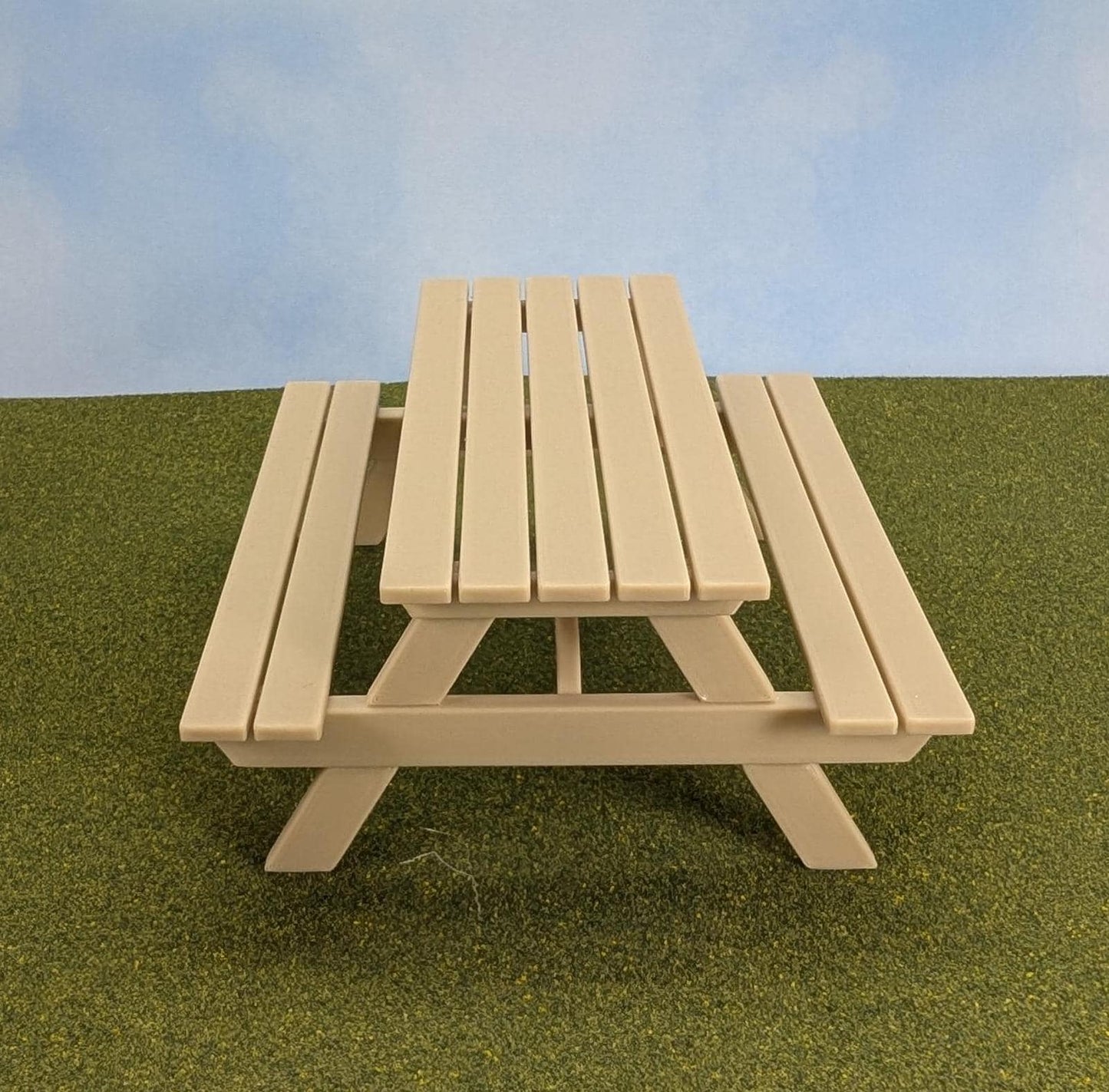 Picnic Table for dollhouse or table centerpiece,  1:12 scale -  2.5" tall