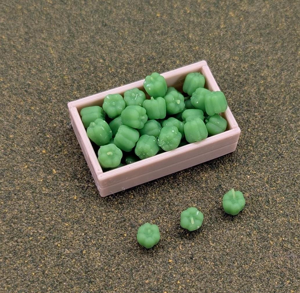 Miniature Produce Vegetables Fruit - Apples Peppers Pumpkins Bananas Oranges 1:12 scale