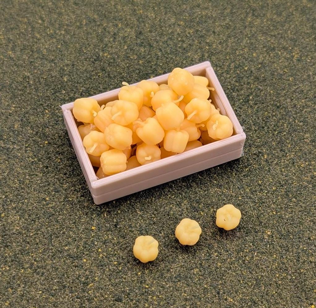 Miniature Produce Vegetables Fruit - Apples Peppers Pumpkins Bananas Oranges 1:12 scale