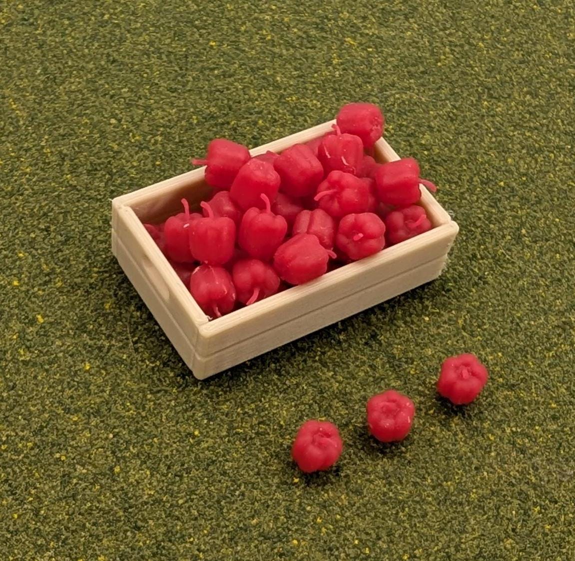 Miniature Produce Vegetables Fruit - Apples Peppers Pumpkins Bananas Oranges 1:12 scale