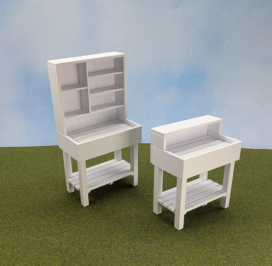 Plant Potting Table in 2 sizes, 1:12 scale