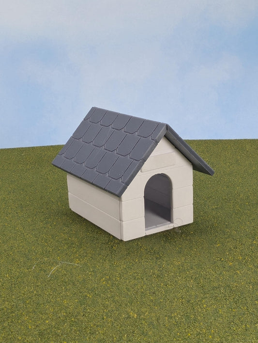 Miniature Dog House with optional Personalized Sign - 1:12 Scale