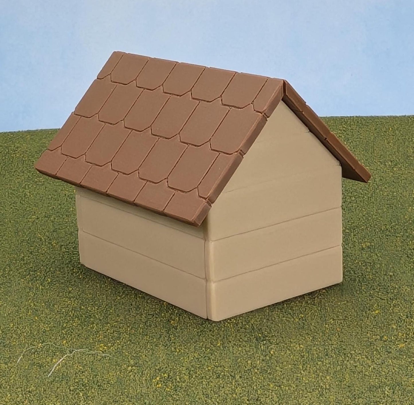 Miniature Dog House with optional Personalized Sign - 1:12 Scale