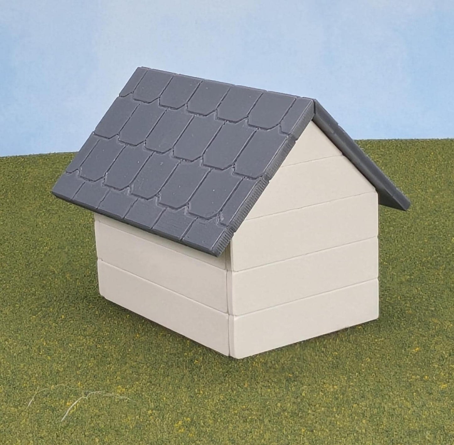 Miniature Dog House with optional Personalized Sign - 1:12 Scale