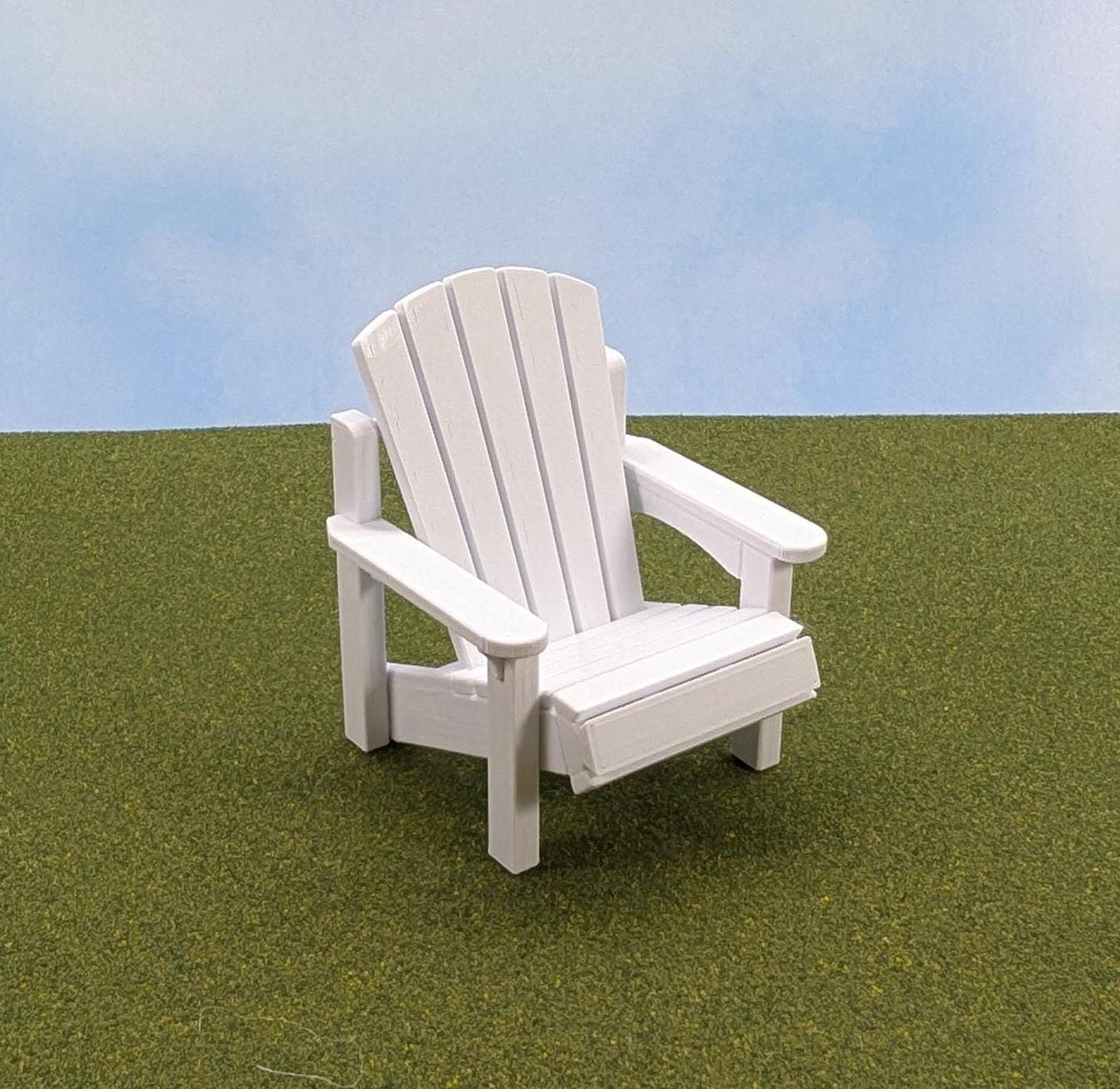 Adirondack Chair    1:12 scale - 3 1/2" tall