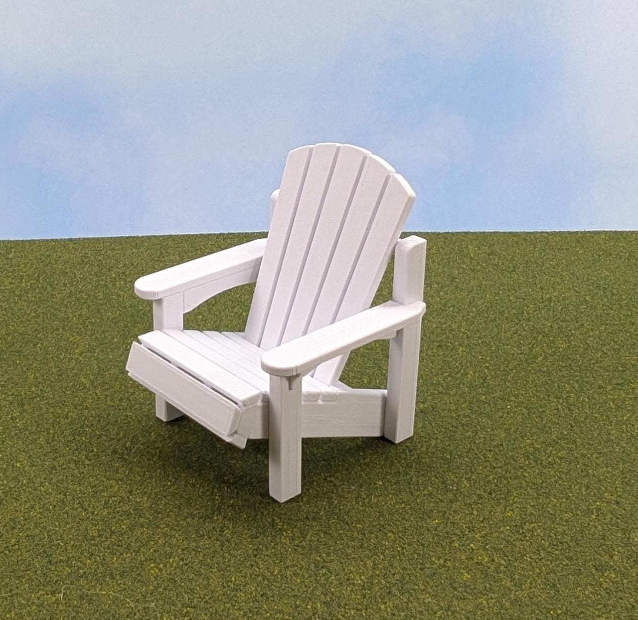 Adirondack Chair    1:12 scale - 3 1/2" tall