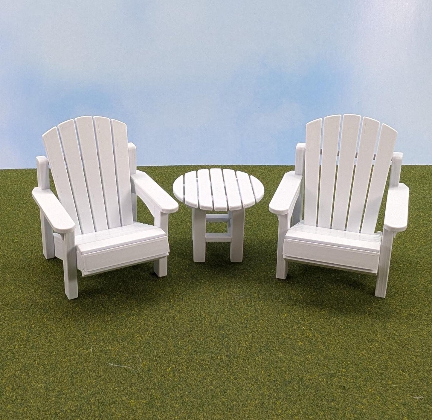 Adirondack Chair    1:12 scale - 3 1/2" tall