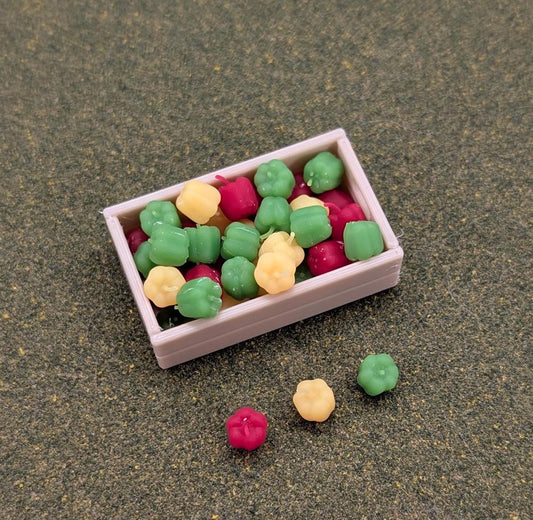 Miniature Produce Vegetables Fruit - Apples Peppers Pumpkins Bananas Oranges 1:12 scale