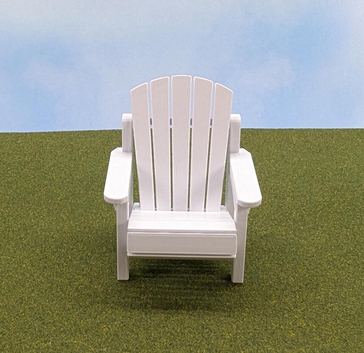 Adirondack Chair    1:12 scale - 3 1/2" tall