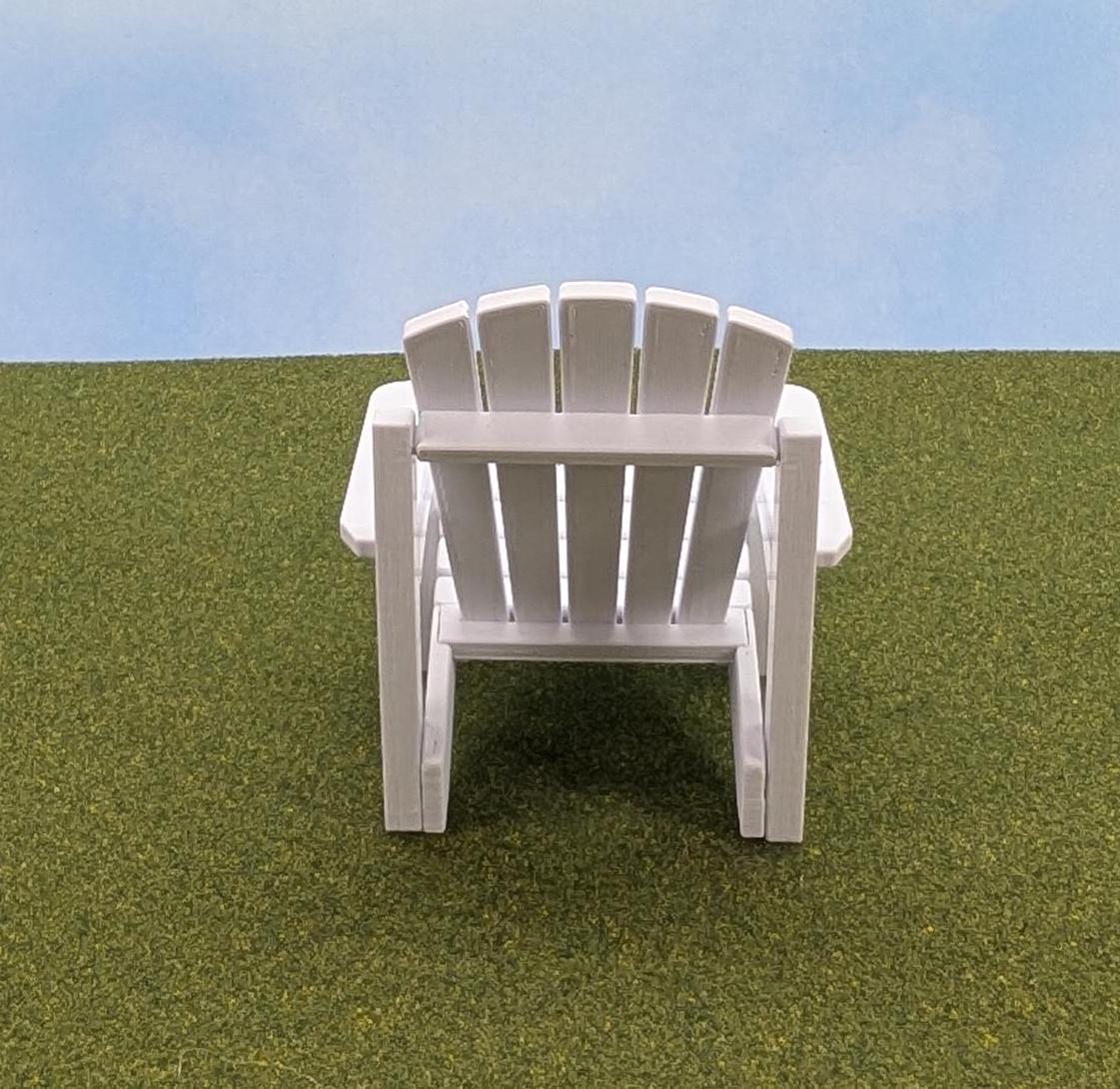 Adirondack Chair    1:12 scale - 3 1/2" tall