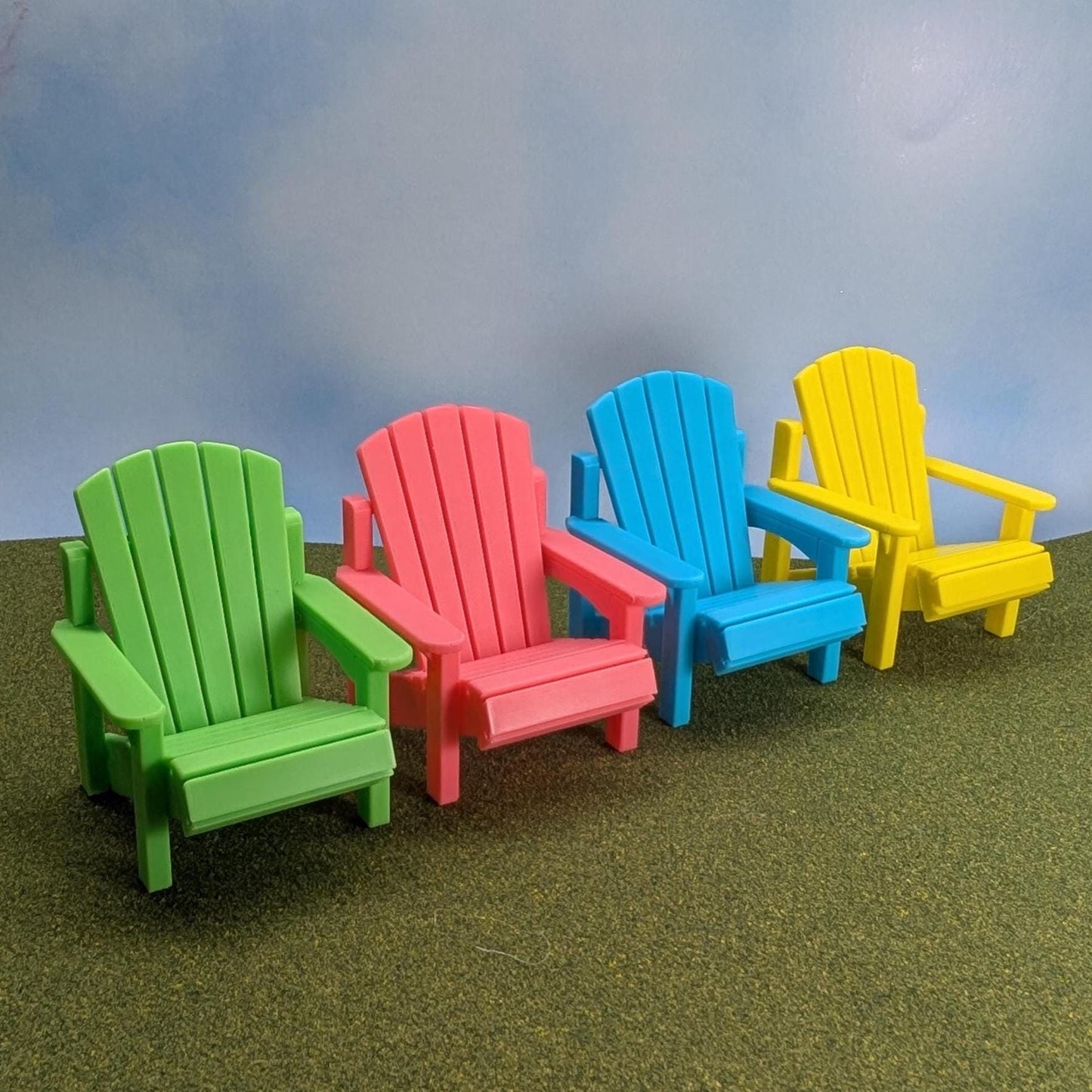 Adirondack Chair    1:12 scale - 3 1/2" tall