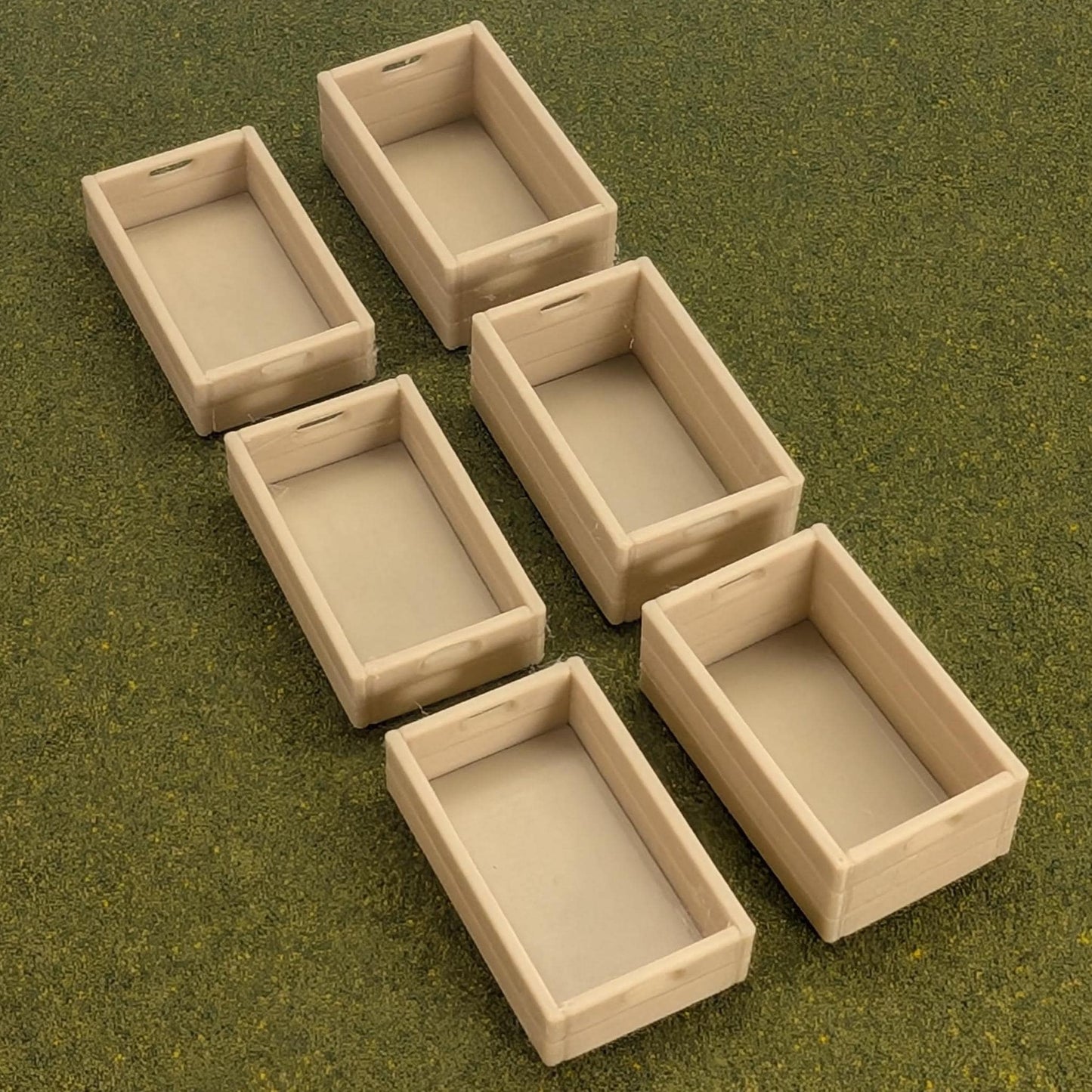 Farmers Market Stand with Crates   1:24 scale - 3 1/4" tall