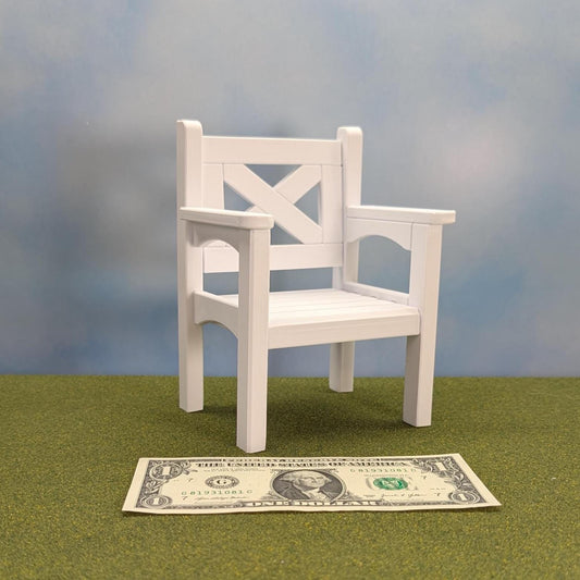 Patio Chair   1:6  Play/Fashion Doll scale -  6 3/8" tall