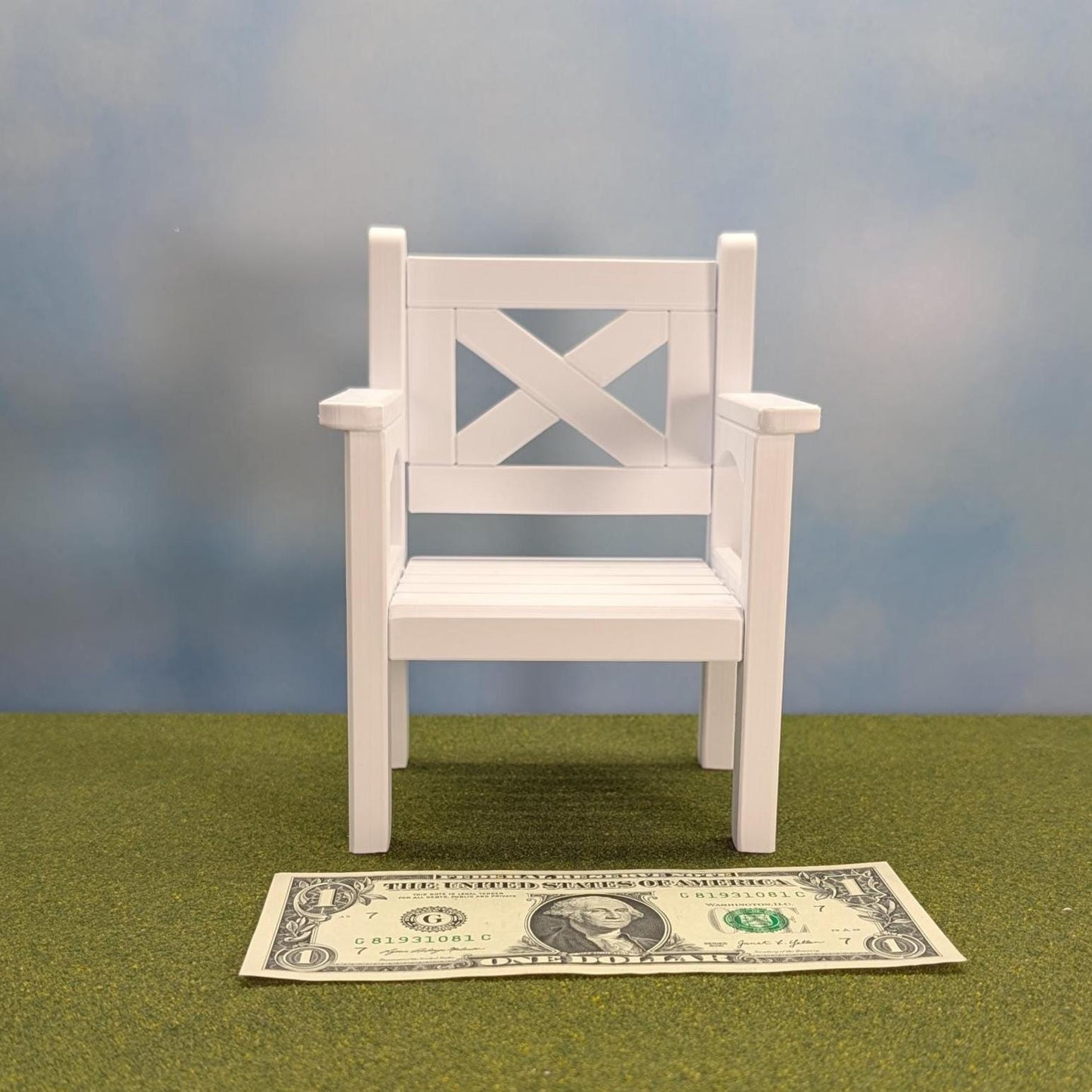 Patio Chair   1:6  Play/Fashion Doll scale -  6 3/8" tall