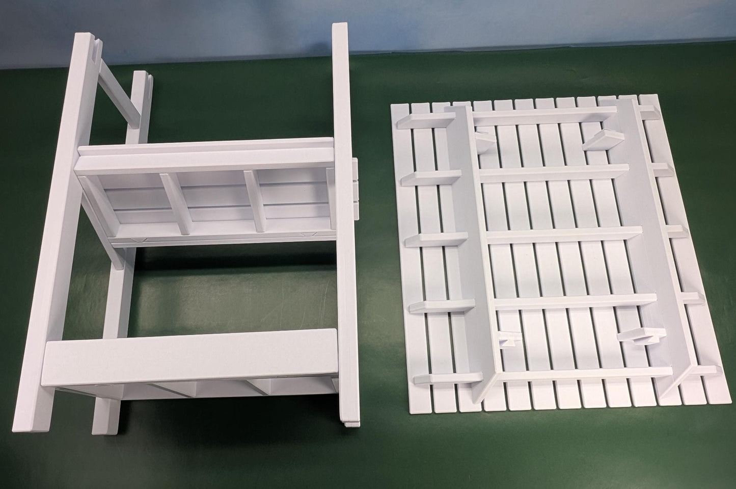 1:6 scale (LARGE) Farmers Market Stand with Crates  -  13" tall