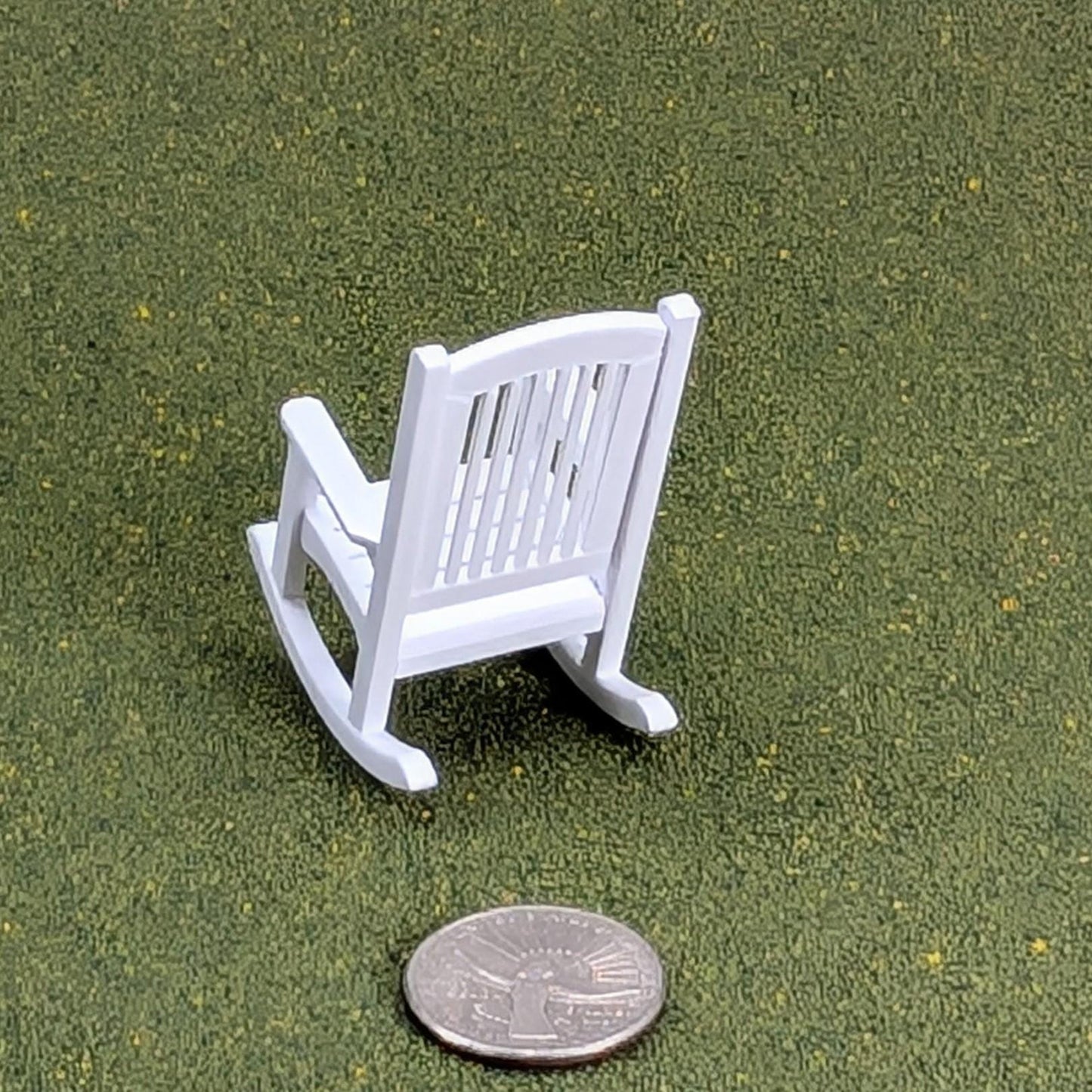 Patio Rocking Chair  1:24  Half Scale -  2" tall - also available as a set
