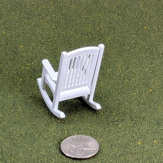 Patio Rocking Chair  1:24  Half Scale -  2" tall - also available as a set