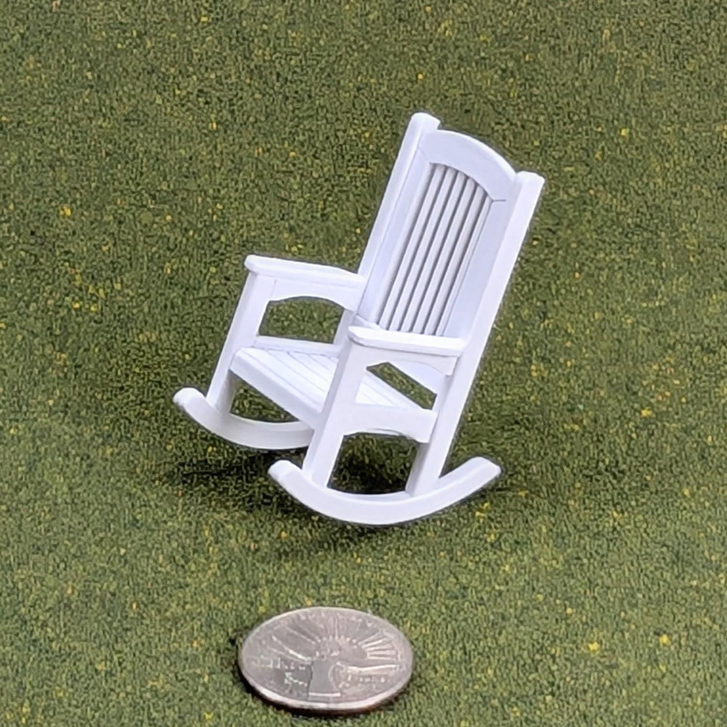 Patio Rocking Chair  1:24  Half Scale -  2" tall - also available as a set