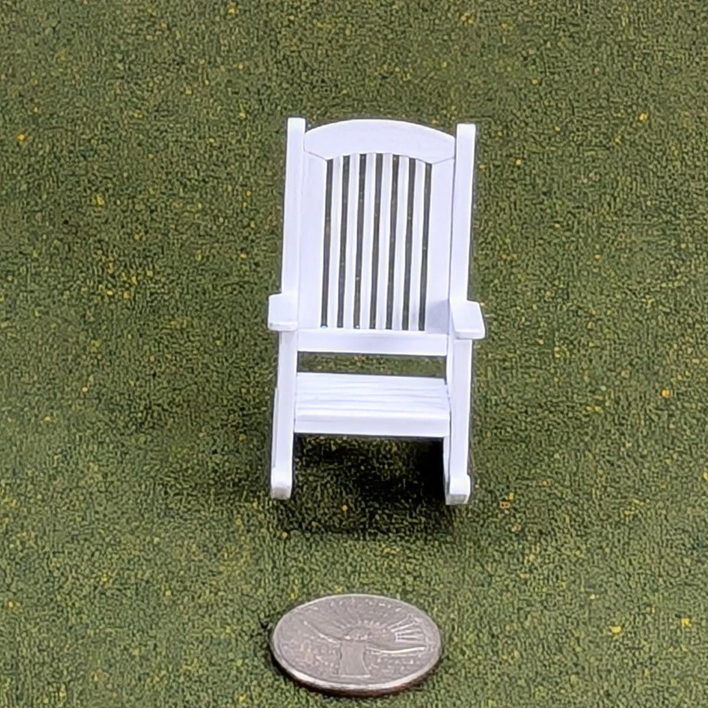 Patio Rocking Chair  1:24  Half Scale -  2" tall - also available as a set