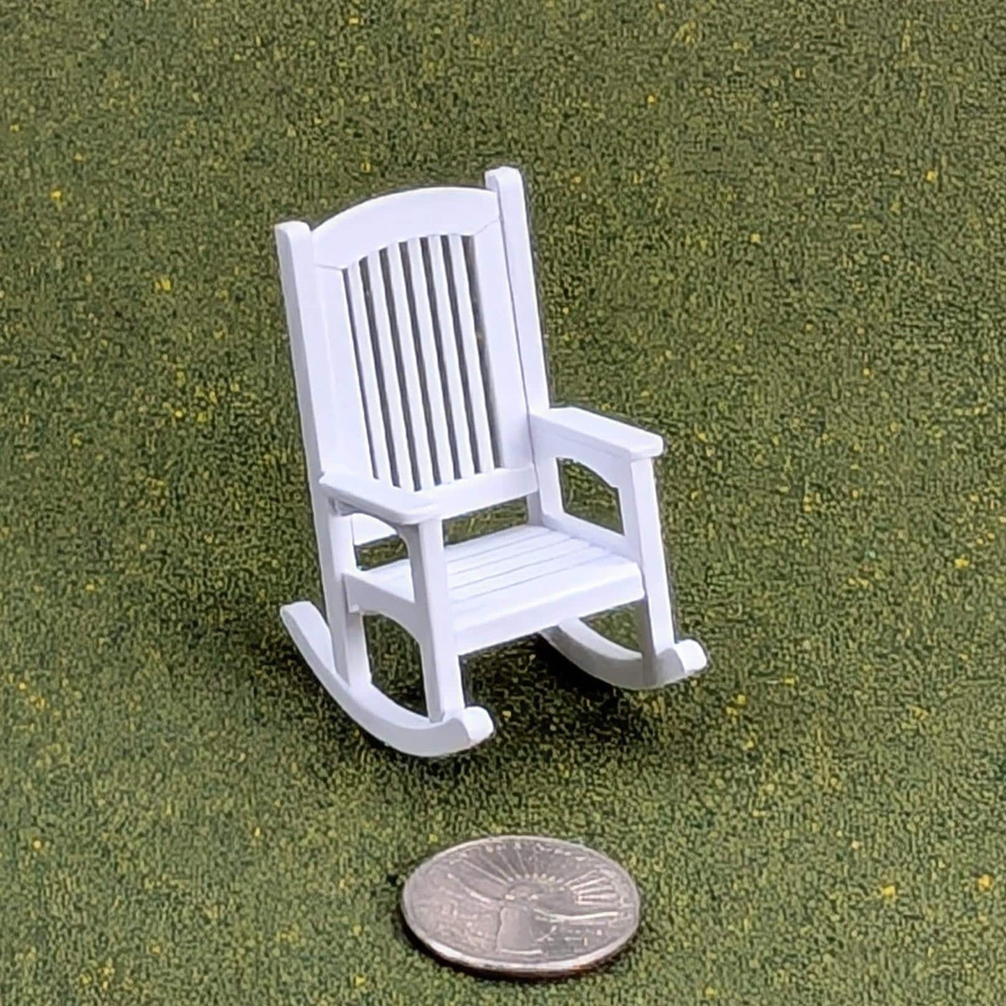 Patio Rocking Chair  1:24  Half Scale -  2" tall - also available as a set