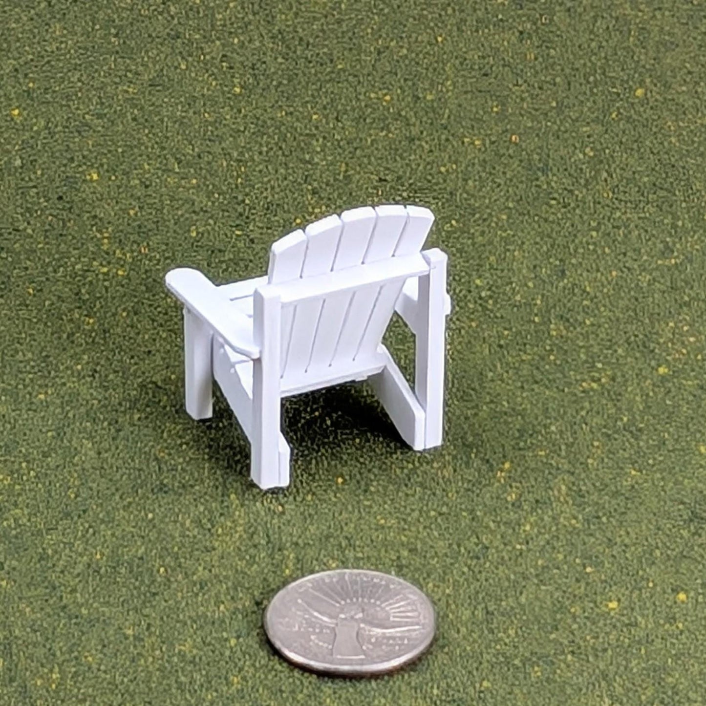 Adirondack Chair  1:24  Half Scale -  1  3/4" tall - also available as a set