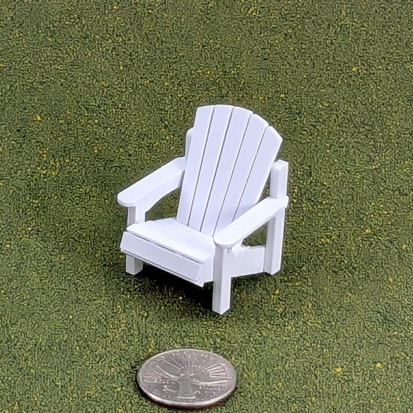 Adirondack Chair  1:24  Half Scale -  1  3/4" tall - also available as a set
