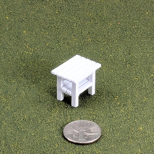 Patio Side Table  1:24  Half Scale -  1" tall