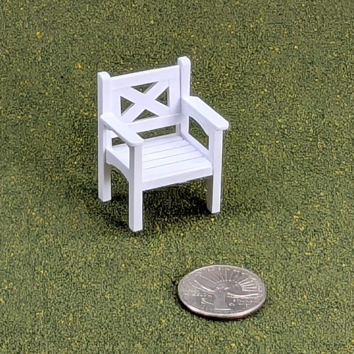 Patio Chair  1:24  Half Scale - 1 5/8" tall - also available as a set