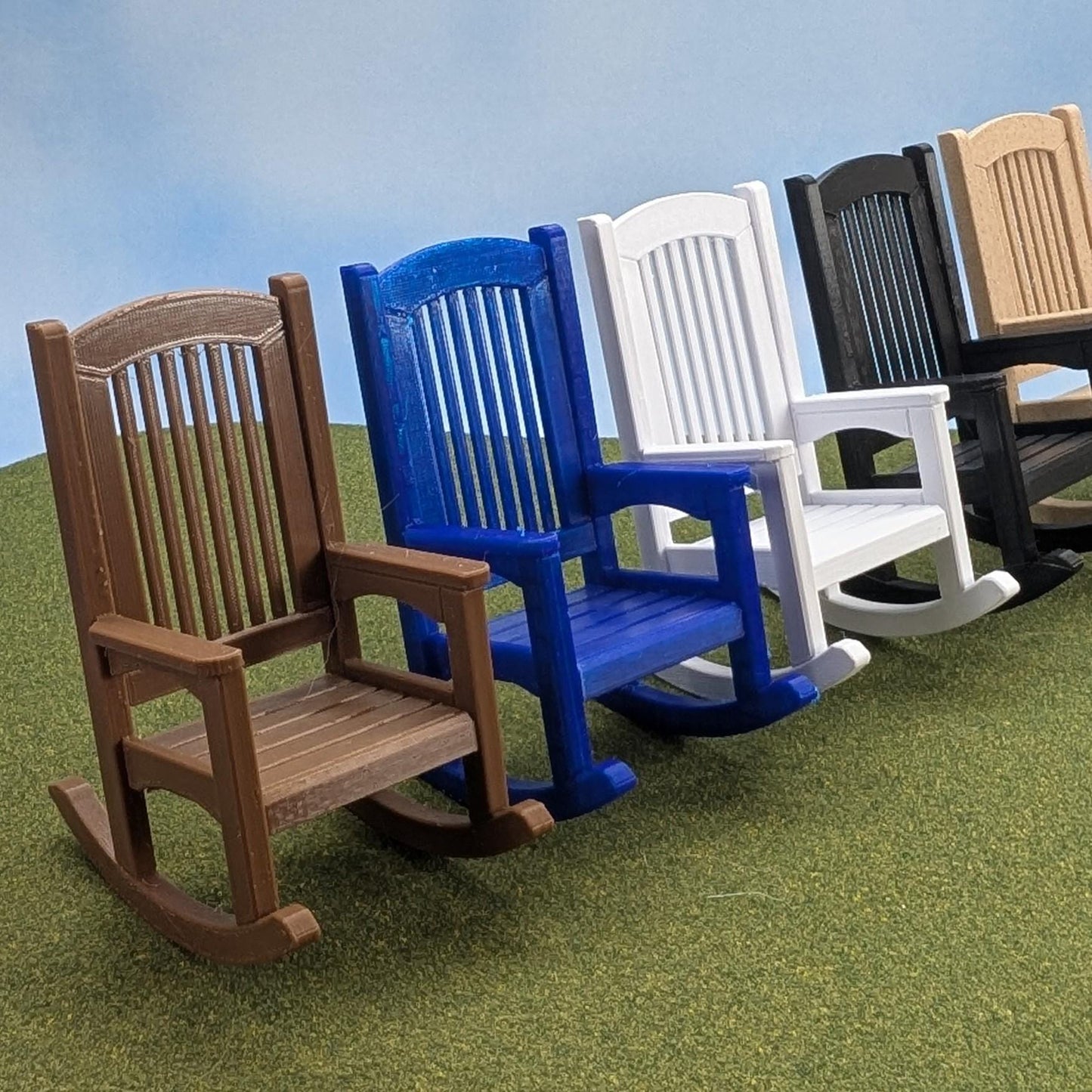 Patio Rocking Chair   1:12 Scale