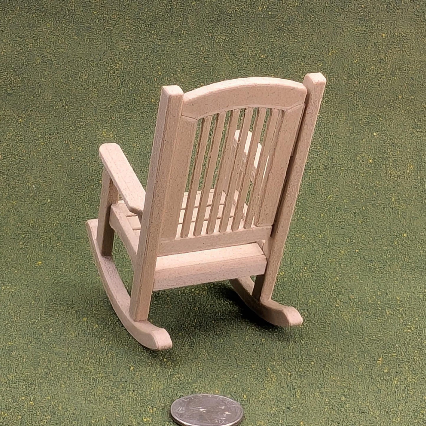 Woodgrain Patio Rocking Chair  1:12 Scale