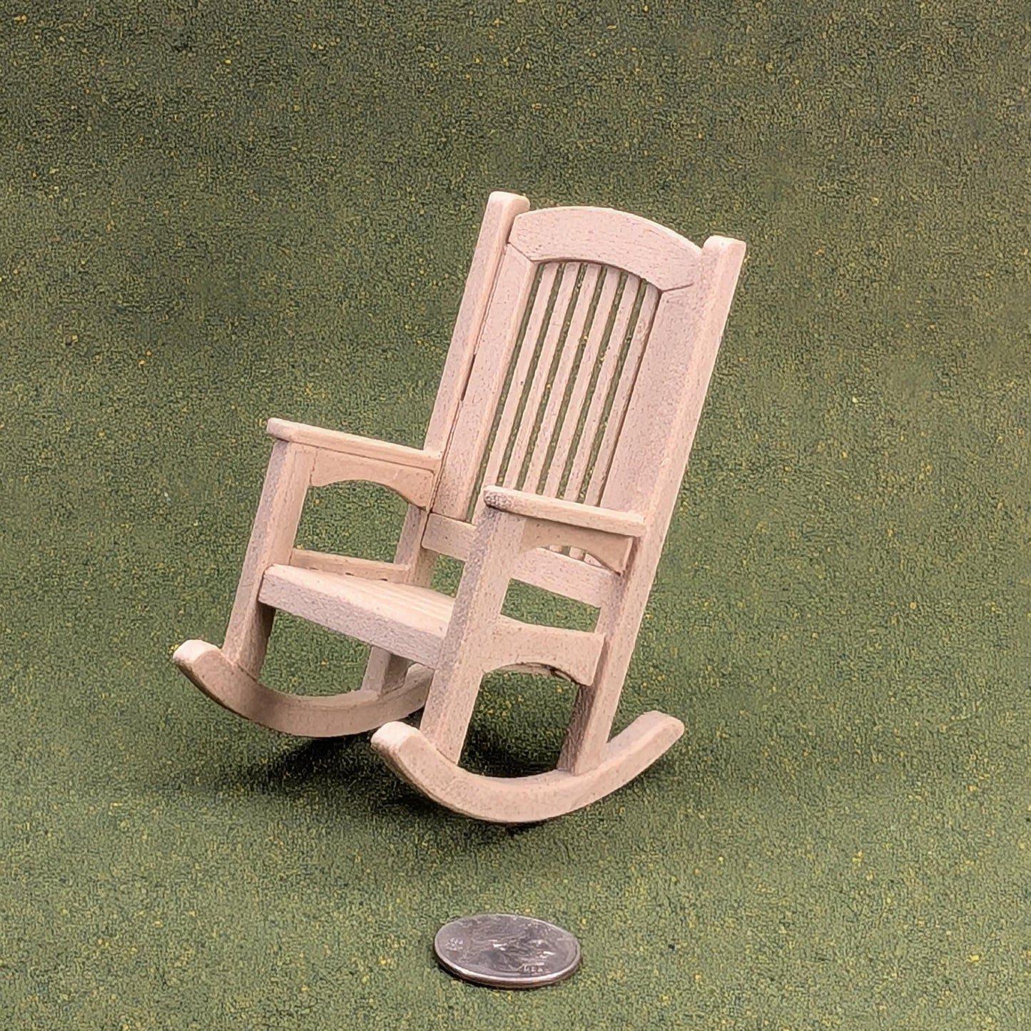 Woodgrain Patio Rocking Chair  1:12 Scale