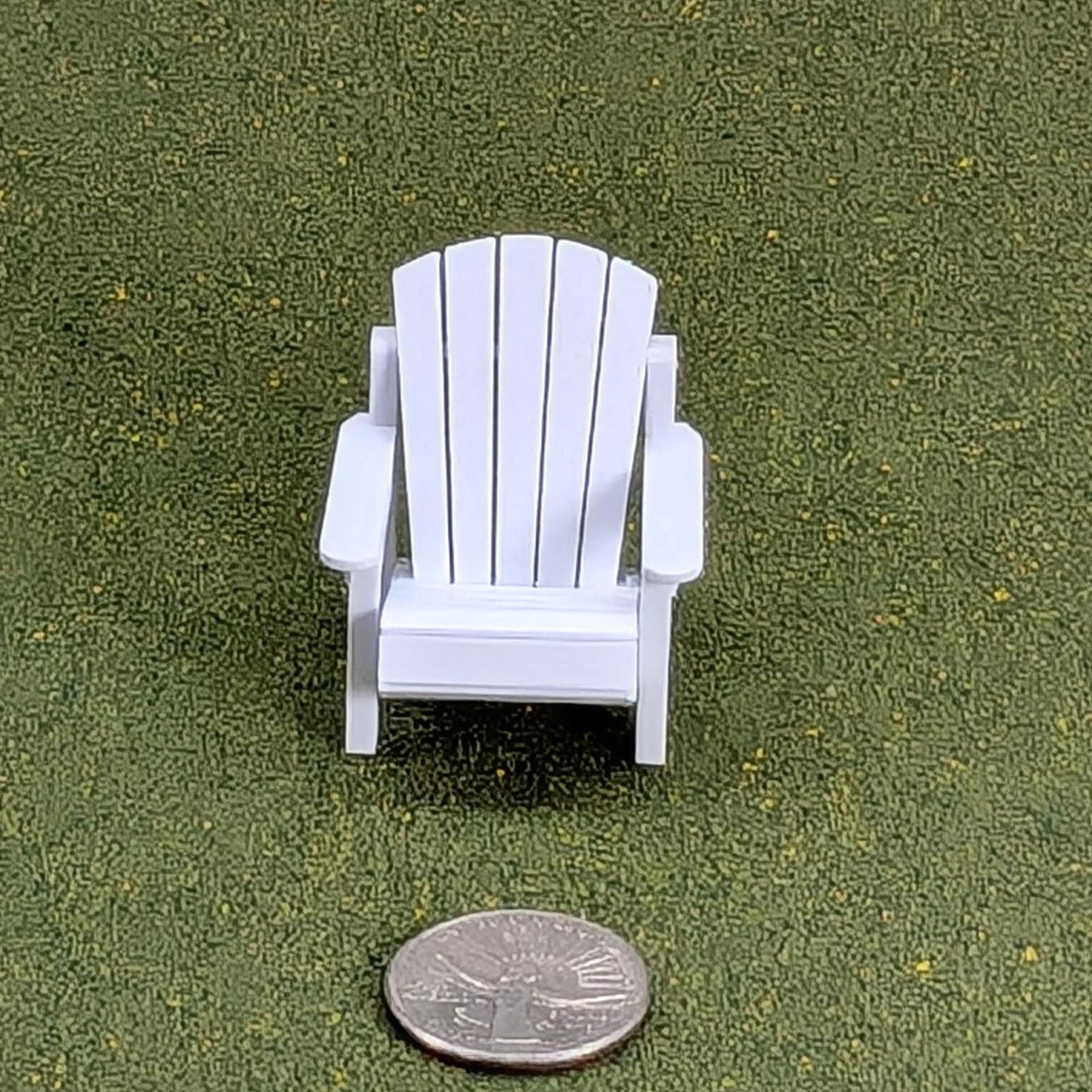 Adirondack Chair  1:24  Half Scale -  1  3/4" tall - also available as a set