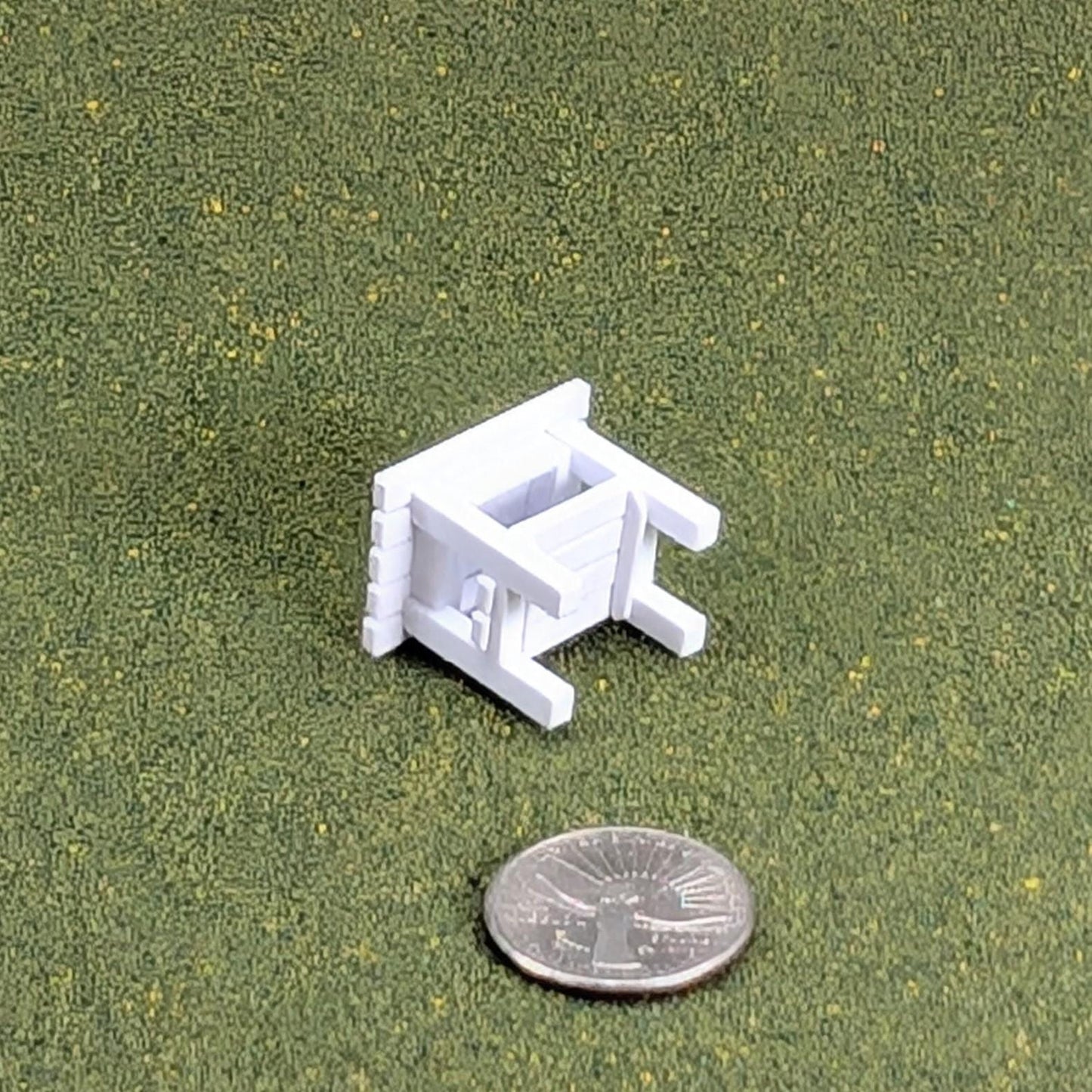 Patio Side Table  1:24  Half Scale -  1" tall