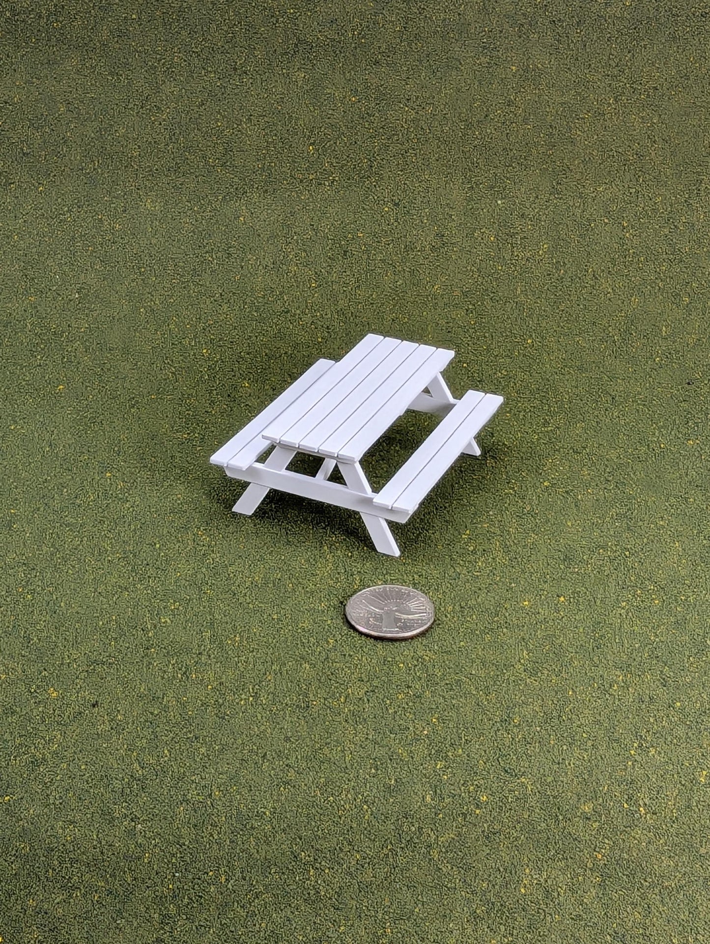 Picnic Table  1:24  Half Scale -  1 1/4" tall