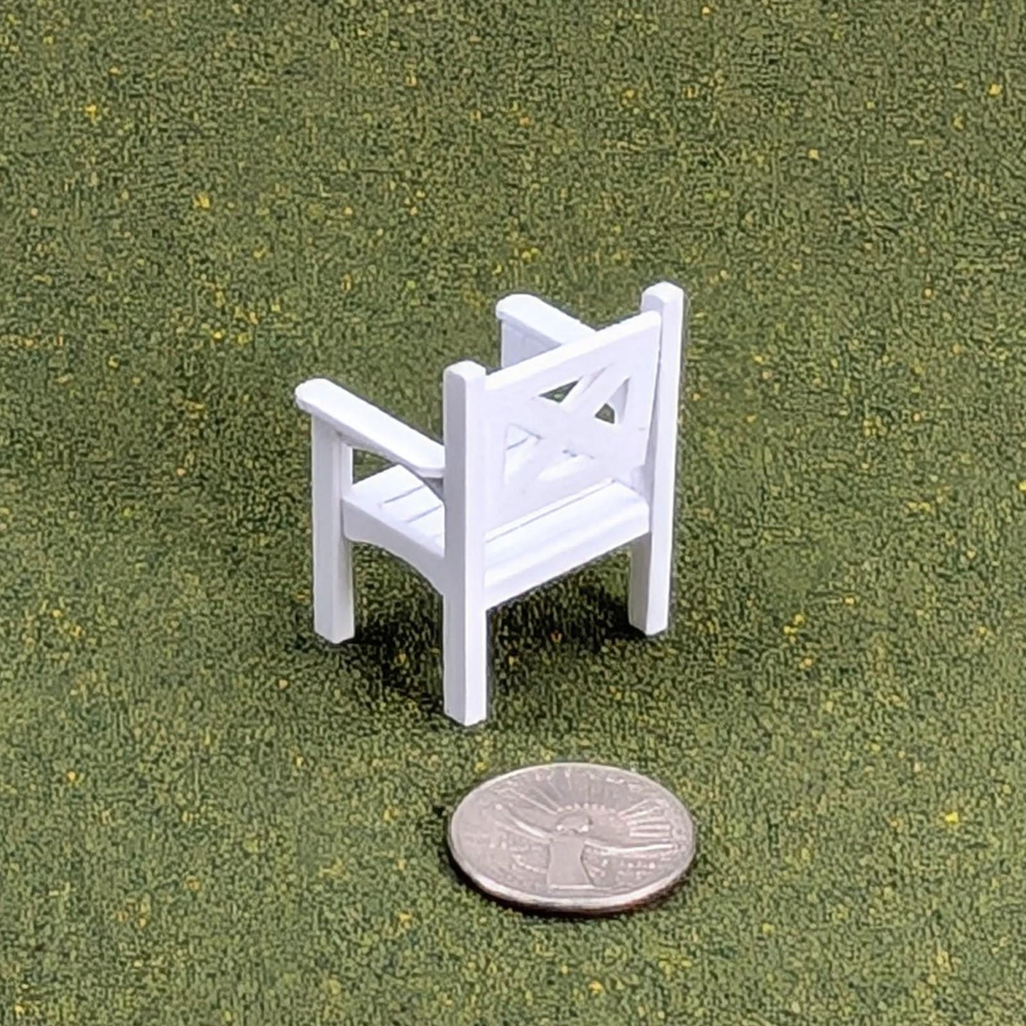 Patio Chair  1:24  Half Scale - 1 5/8" tall - also available as a set