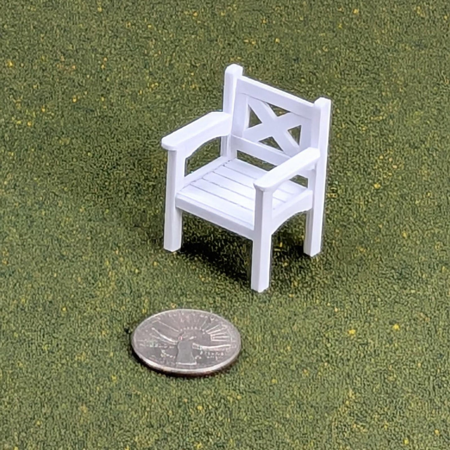 Patio Chair  1:24  Half Scale - 1 5/8" tall - also available as a set