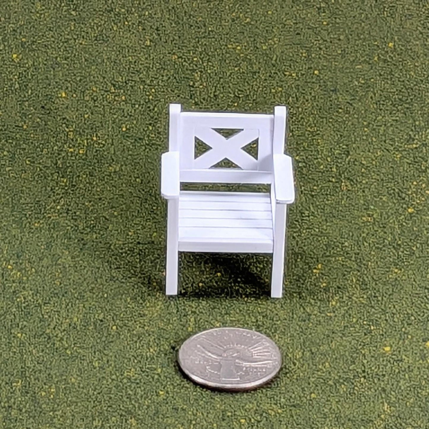 Patio Chair  1:24  Half Scale - 1 5/8" tall - also available as a set
