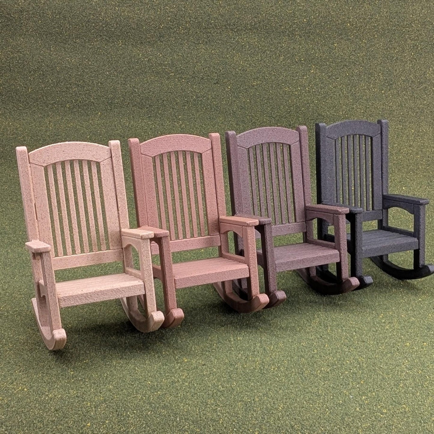 Woodgrain Patio Rocking Chair  1:12 Scale