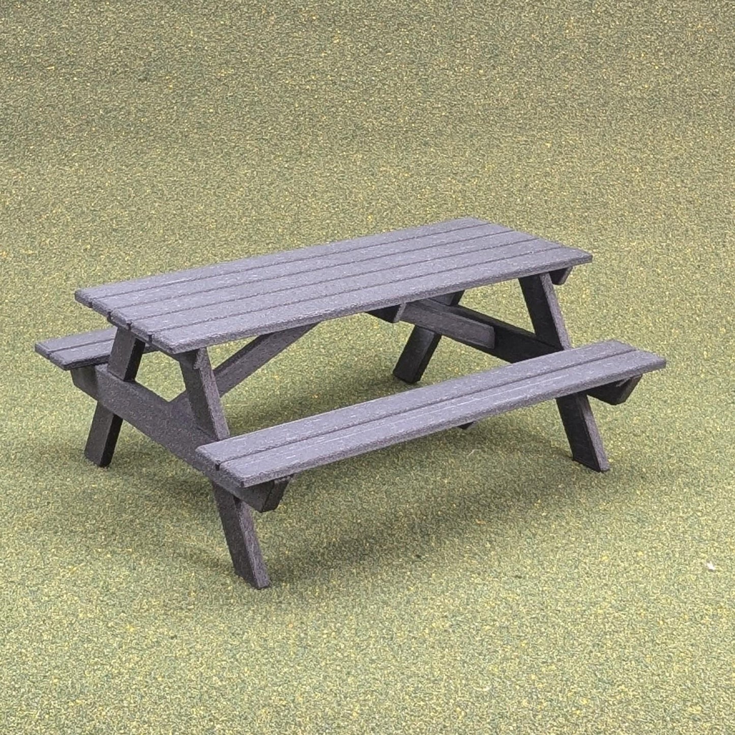 Woodgrain Picnic Table for dollhouse or table centerpiece  1:12 scale -  2.5" tall