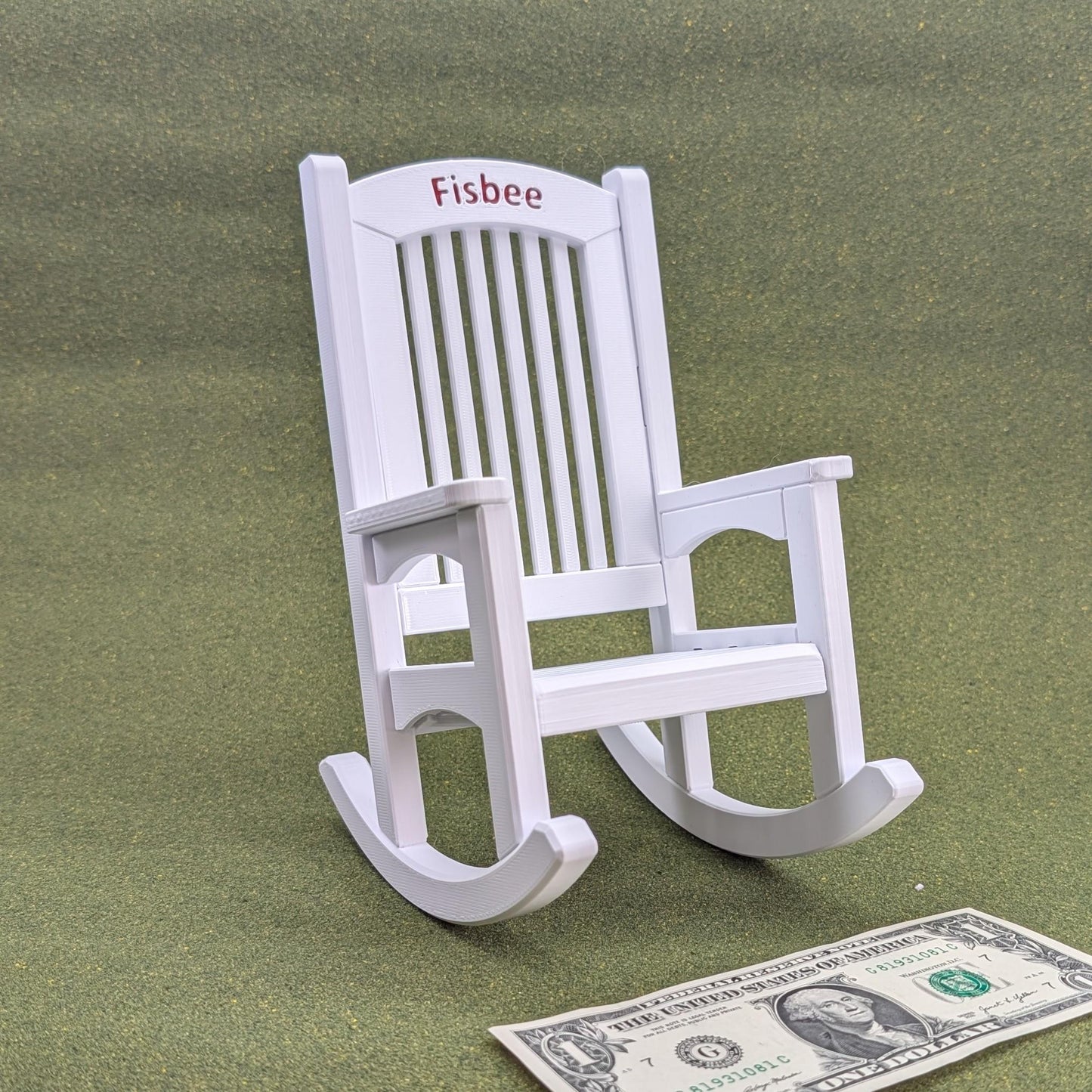 Rocking Chair - personalized -   1:6 scale - 8 1/2" tall