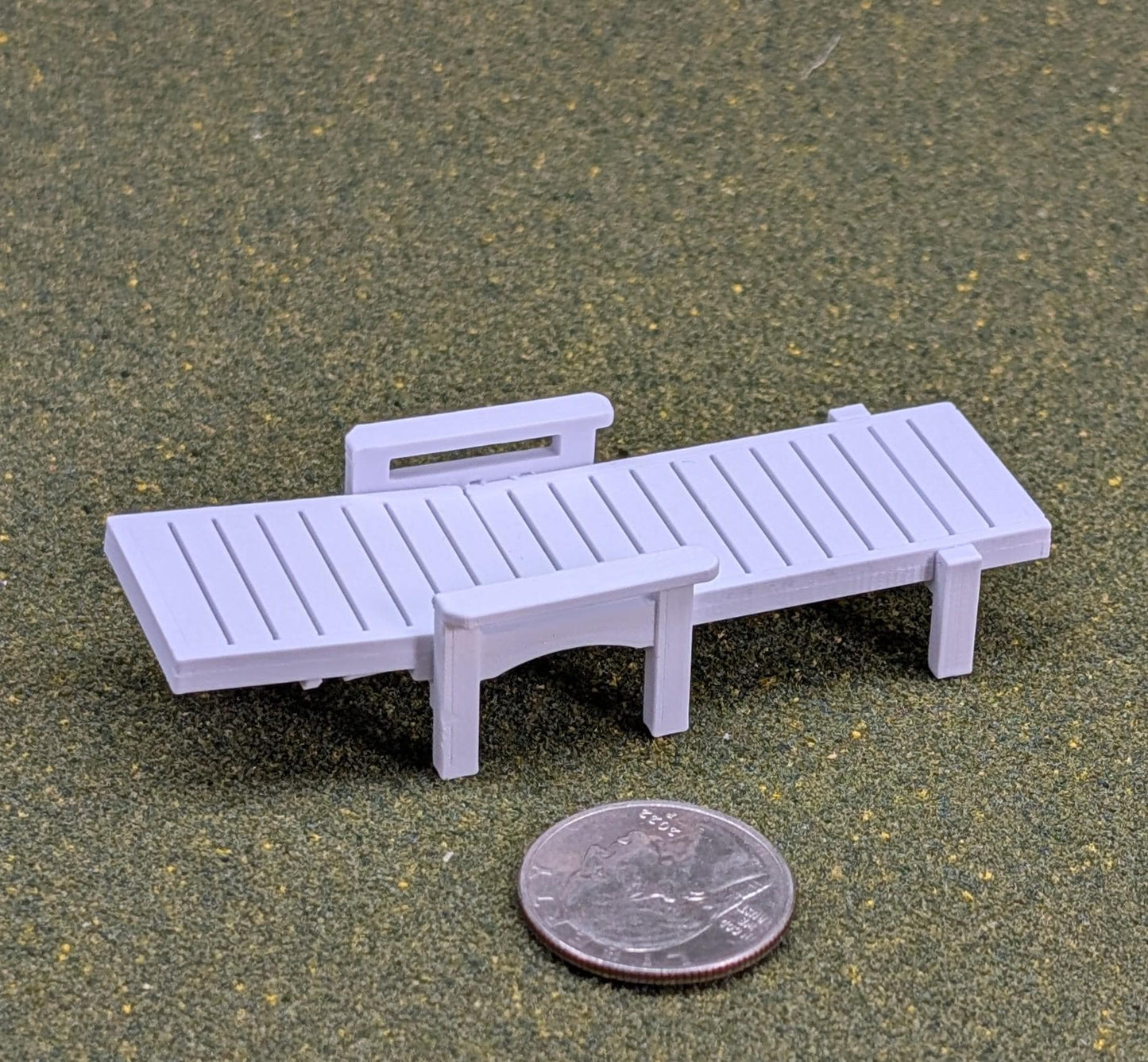 Chaise Lounge Chair    1:24  Half Scale -  1  3/4" tall - also available as a set