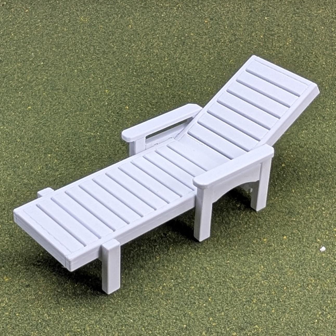 Chaise Lounge Chair    1:12 Scale -  3 1/2" tall - also available as a set